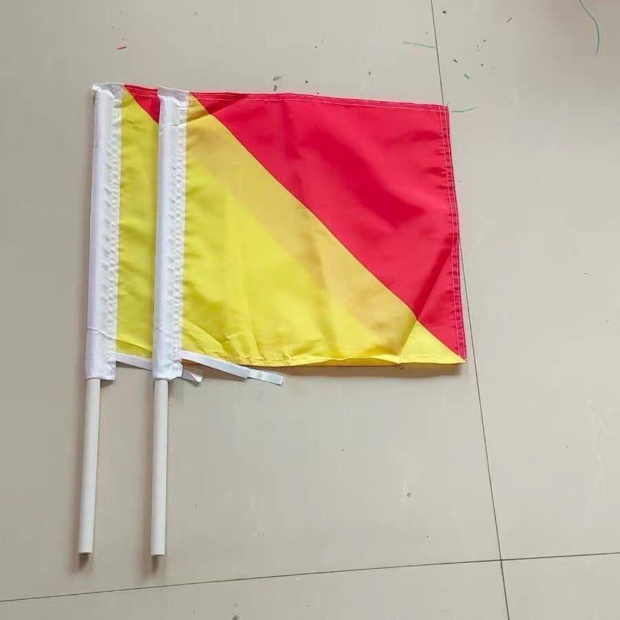 船用手旗黄手持信号旗手语旗指挥旗语操学生军训表演手摇旗