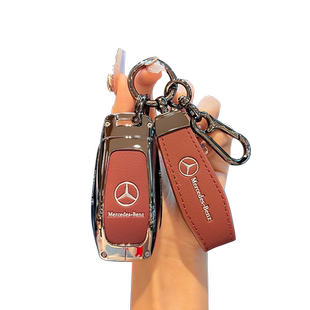 奔驰车钥匙套e300L/E260L/GLA200L壳GLC/GLE350/GLB220L扣男士S级