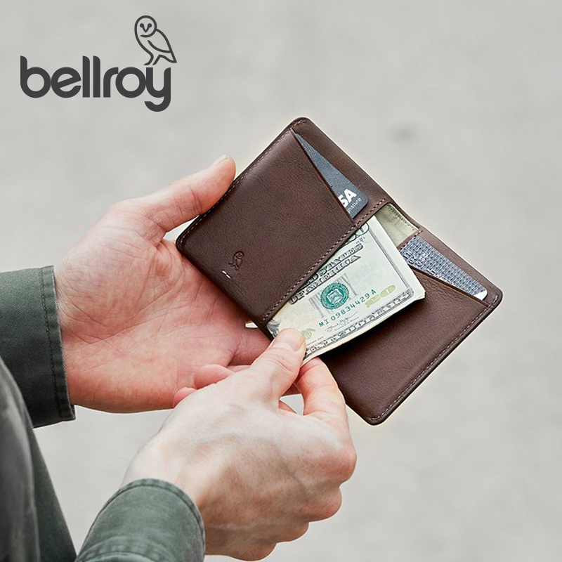Bellroy澳洲Slim Sleeve Premium超薄短夹真皮尊贵版极简卡包