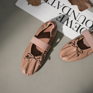 平底芭蕾舞单鞋女2026新款春夏法式配裙子玛丽珍气质蝴蝶结单鞋