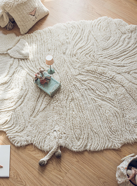 梵几×西班牙品牌LORENA CANALS 可机洗可爱造型儿童房羊毛地毯