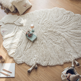 梵几×西班牙品牌LORENA CANALS 可机洗可爱造型儿童房羊毛地毯