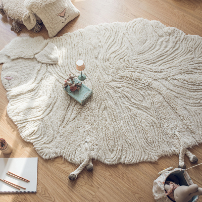 梵几×西班牙品牌LORENA CANALS 可机洗可爱造型儿童房羊毛地毯