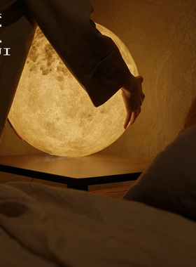 梵几×Yulong Lab黄玉龙暖月灯 卧室灯艺术装饰品落地氛围月亮灯