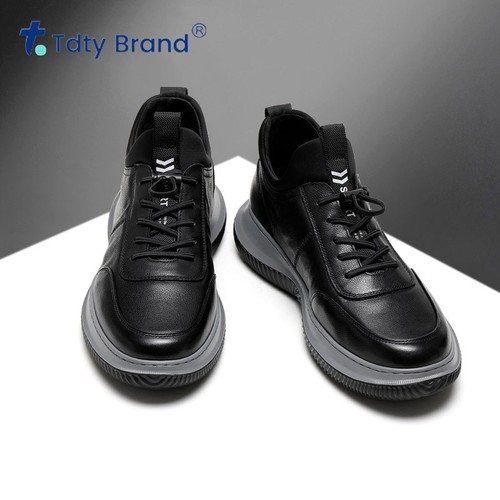 新款真皮商务舒适运动休闲鞋男