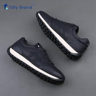 潮流舒适皮鞋 2026新款 男软底一脚套轻便韩版 板鞋 百搭休闲真皮时尚