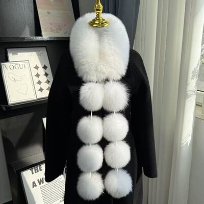 新款狐狸毛围巾冬季保暖