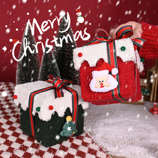 圣诞节礼物苹果盒平安夜苹果包装 礼盒儿童糖果罐送男女朋友小礼品