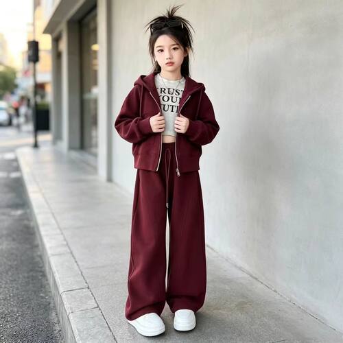 女童运动休闲风套装春秋季新款