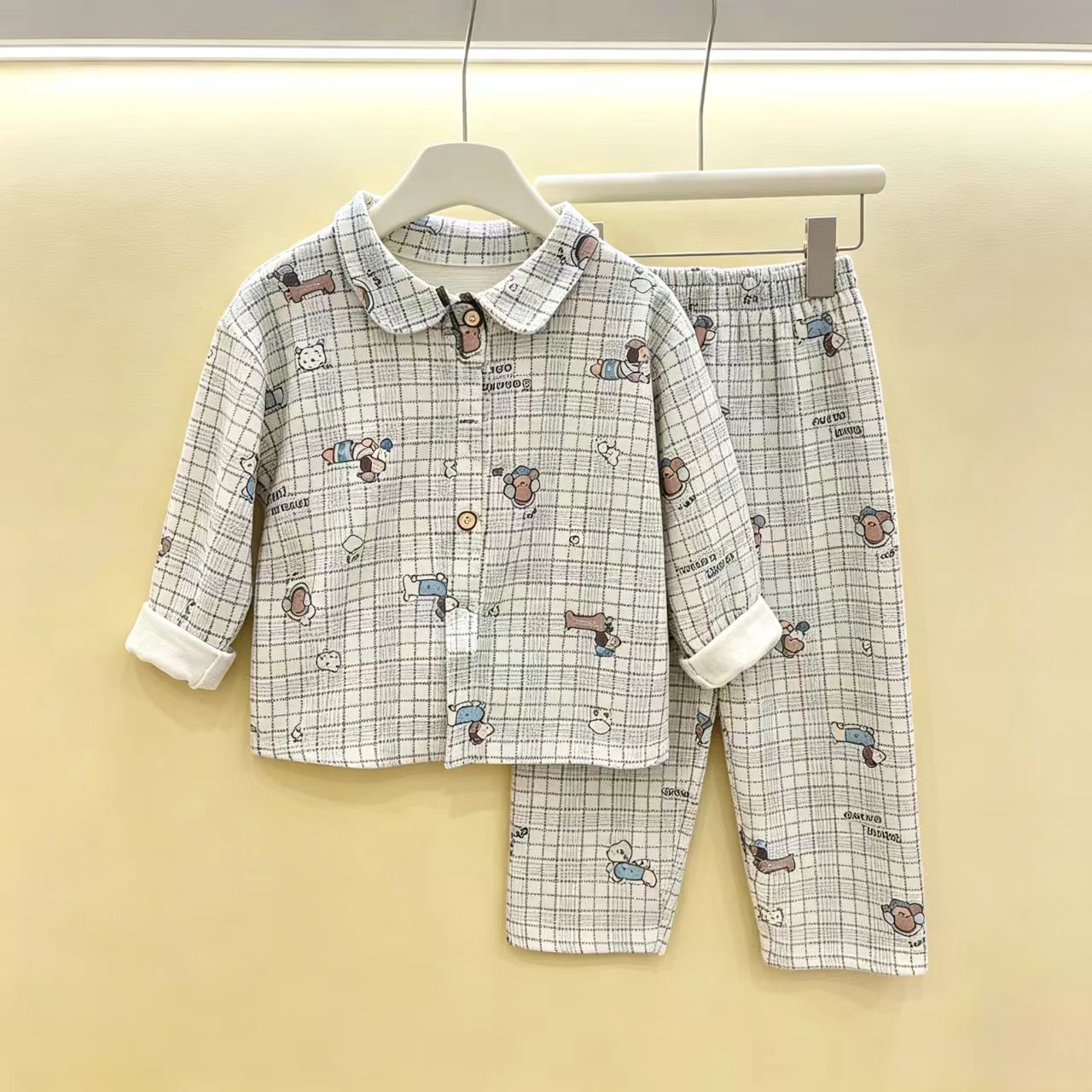 儿童家居服套装秋冬季新款中大童