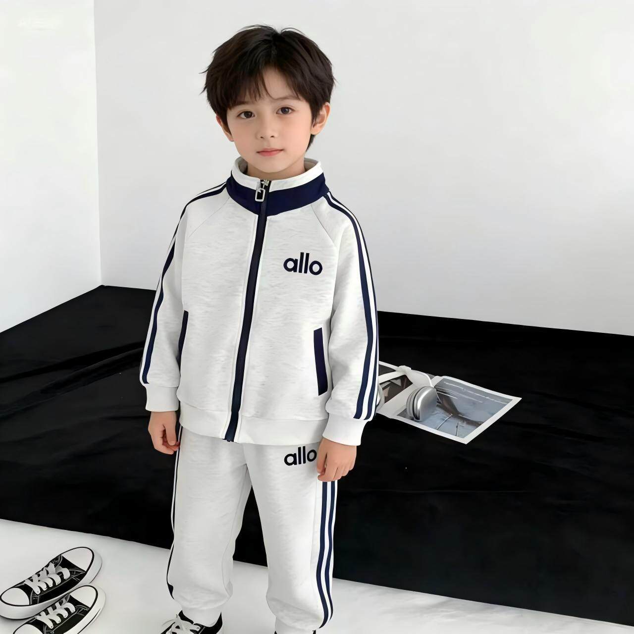 2026春季儿童卫衣套装男女童休闲韩版运动装女童中大童卫衣两件套