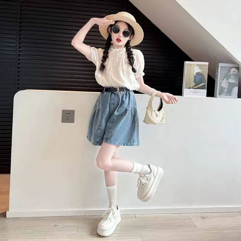 女童夏装套装26新款韩系洋气