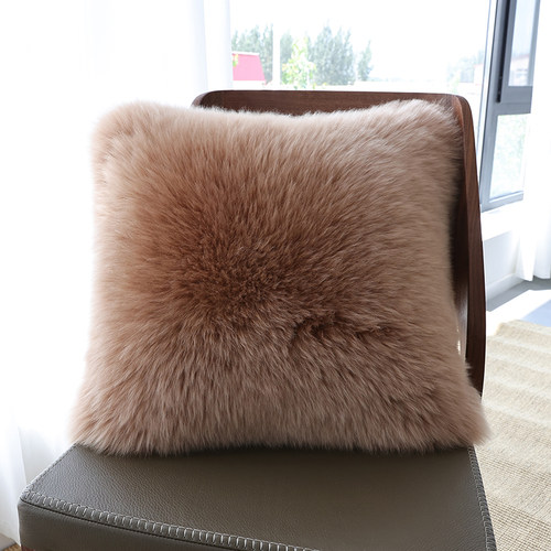 桓羊纯羊毛卧室客厅羊毛抱枕