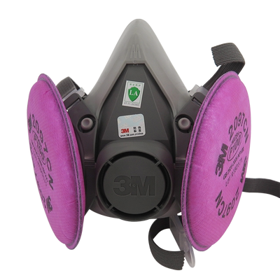 3M滤棉防尘装修防护面具半面罩