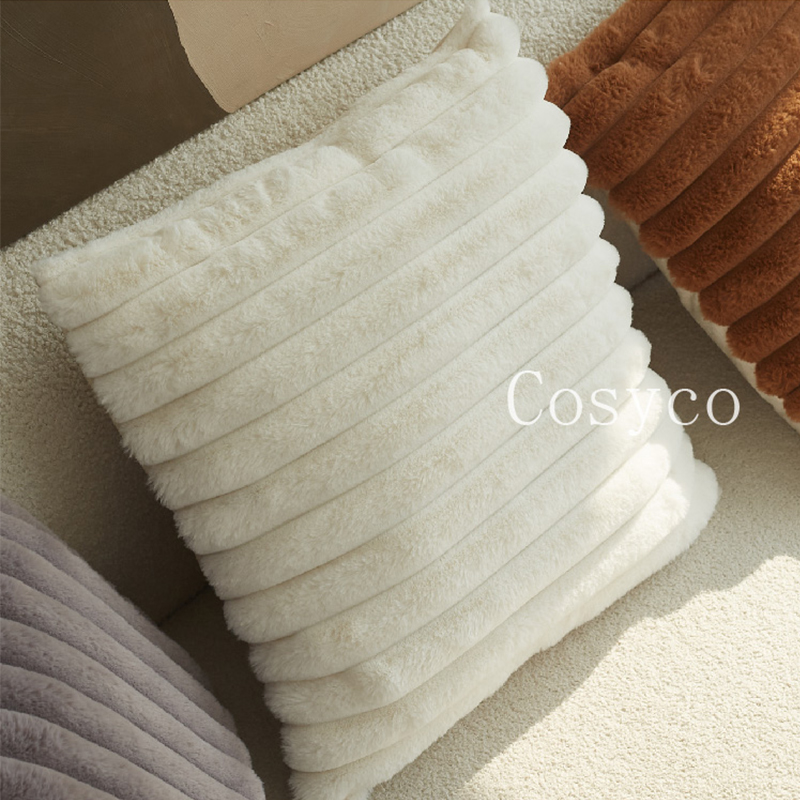 落日部落奶白色抱枕沙发客厅靠枕