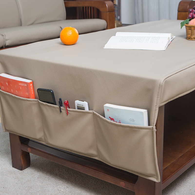 定制布盖台布咖啡桌布与皮瓣口袋裤子透气棉布帆布技术布雪尼尔防
