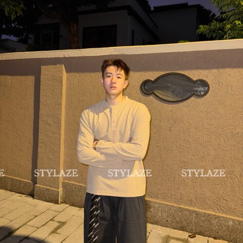 STYLAZE「260G重磅」亨利领长袖