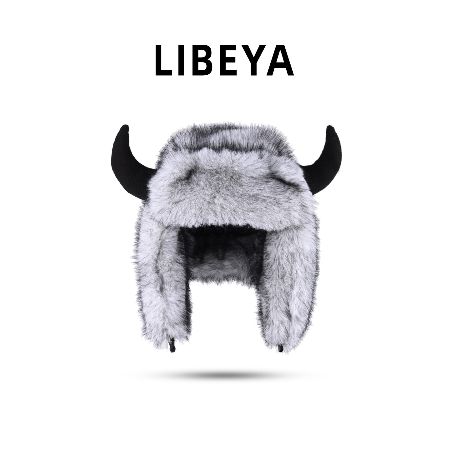 牛角雷锋帽男女冬季仿貂毛长绒加厚遮耳帽东北户外骑行保暖飞行帽,服饰配件/皮带/帽子/围巾,帽子,淘宝优惠券,粉丝福利购,淘宝优惠卷