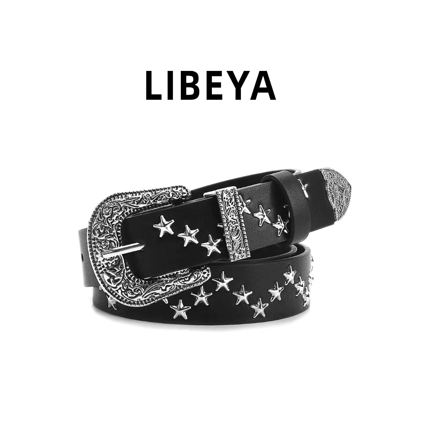 原创复古星星设计感皮带街头朋克铆钉装饰腰带学生牛仔裤配饰裤带,服饰配件/皮带/帽子/围巾,腰带/皮带/腰链,淘宝优惠券,粉丝福利购,淘宝优惠卷