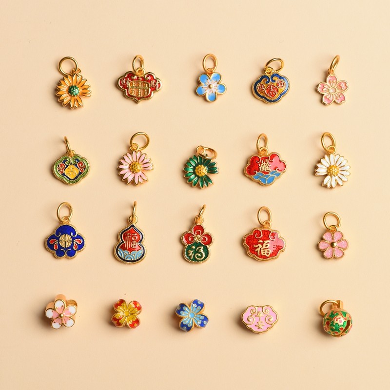 优绳古法沙金吊坠配件配饰转运珠diy小桃花铃兰花配珠转运珠,饰品/流行首饰/时尚饰品新,其他DIY饰品配件,淘宝优惠券,粉丝福利购,淘宝优惠卷