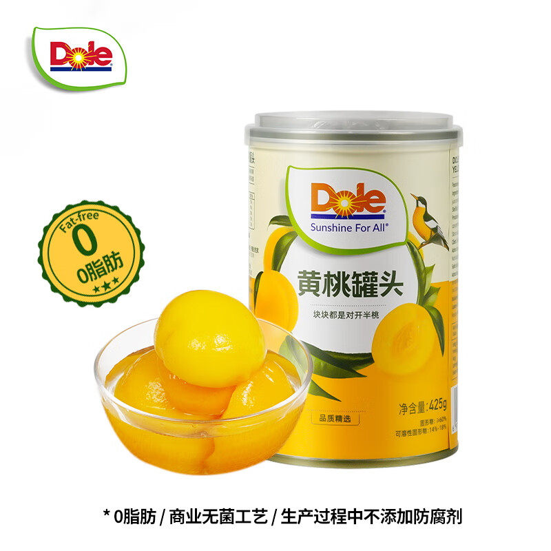 ���֣�DOLE����ˮ�ͻ��ҹ�ͷ425g��ɽ����ˮ��������ʳ