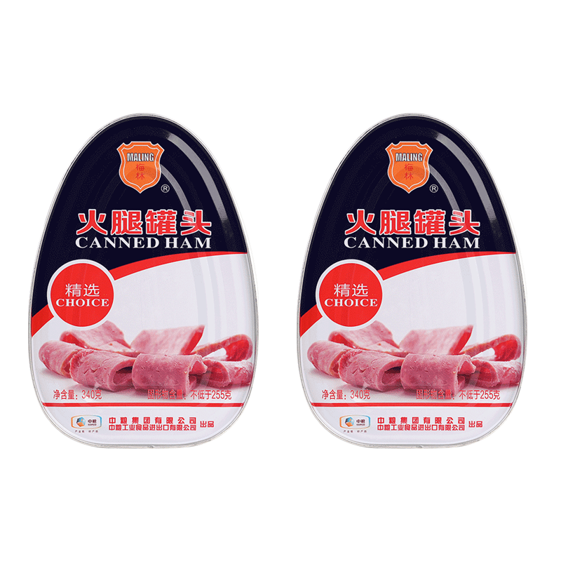 中粮梅林精选火腿罐头马蹄罐340g猪肉熟食2025年7月官方旗舰正品