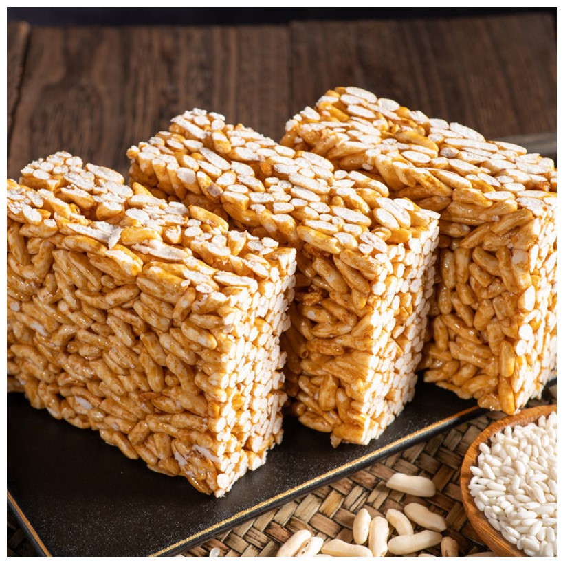 广西红糖米花糖老式米糕炒米饼冻大米酥糖儿时手工小零食灵山特产