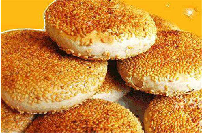 天津特产传统老味烧饼芝麻油酥麻酱早餐香酥网红当日现做火烧小吃