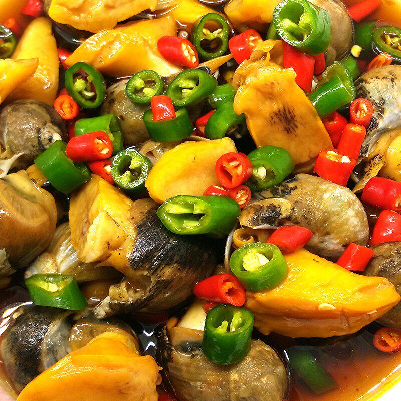 新鲜威海麻辣海鲜即食鲍鱼螺假鲍鱼老婆脚任意两罐包邮易拉罐装