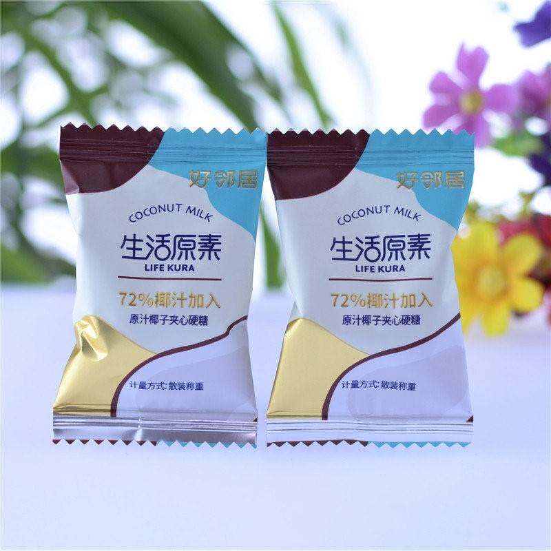 好邻居生活原素原汁椰子糖散装500克夹心奶油硬