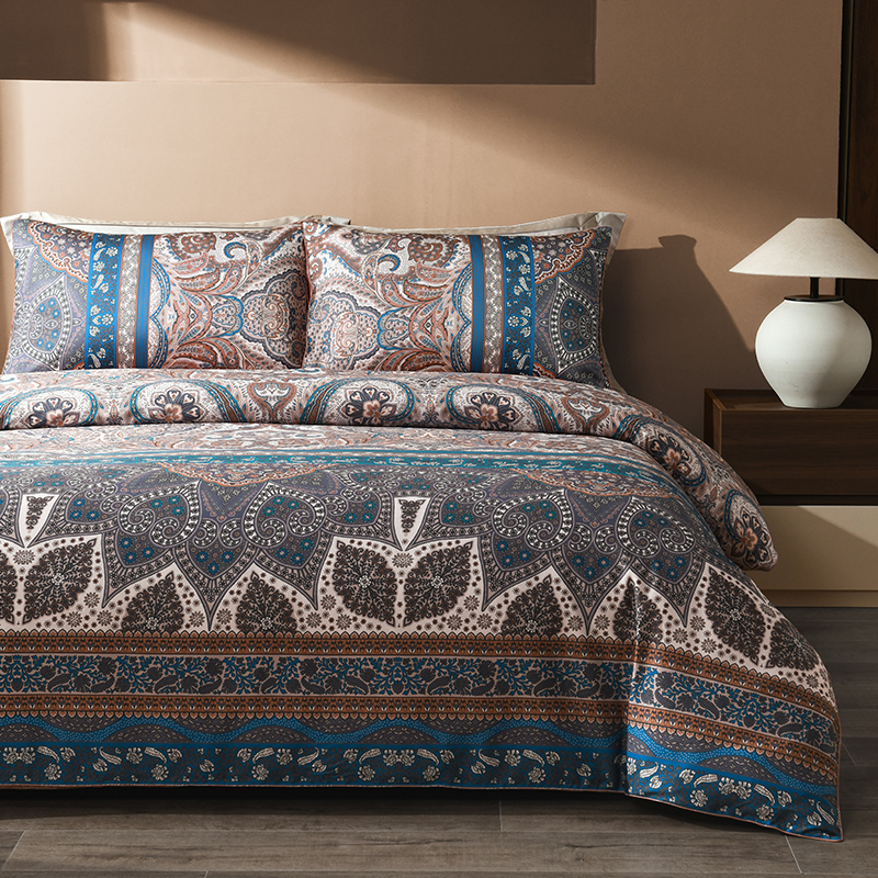 A类100支亲肤高级复古全棉四件套