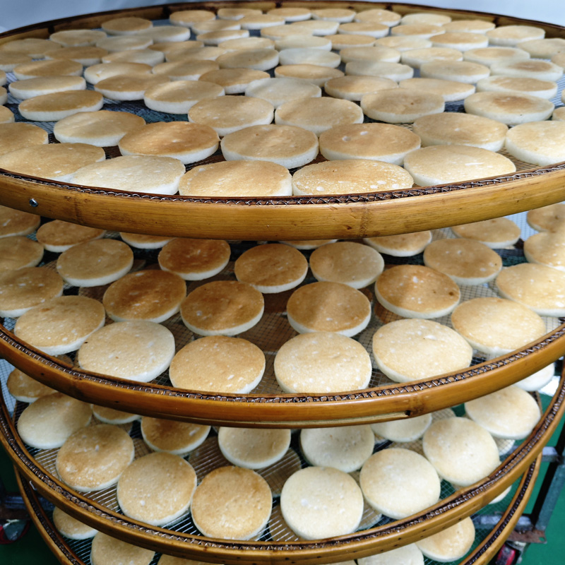 徽州手工酒酿饼发糕安徽黄山传统特产农家虫窠米糕酒店餐饮早餐