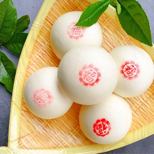 传统徽州酒酿馒头早餐白馒头手工饭店酒店包子小吃黄山歙县特产