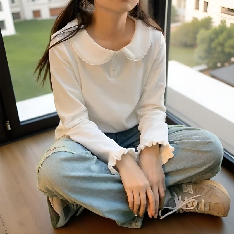 秋冬款德绒加厚保暖洛丽塔内搭上衣2025新款lolita打底小衫可爱风