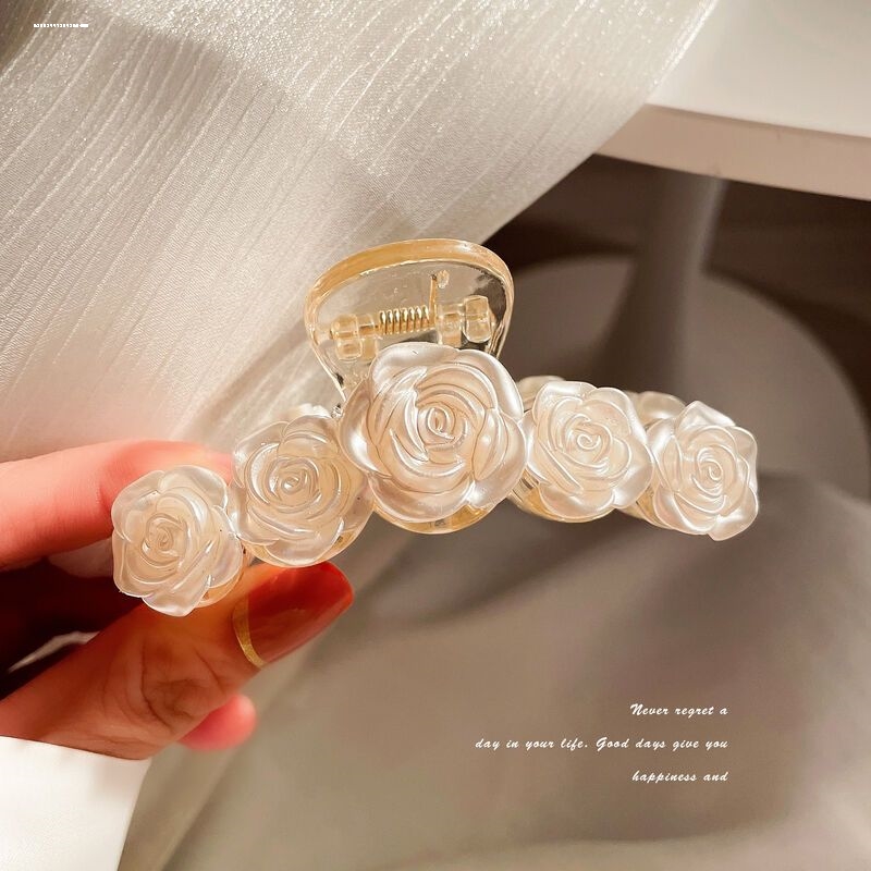 花朵珍珠发夹超仙盘发