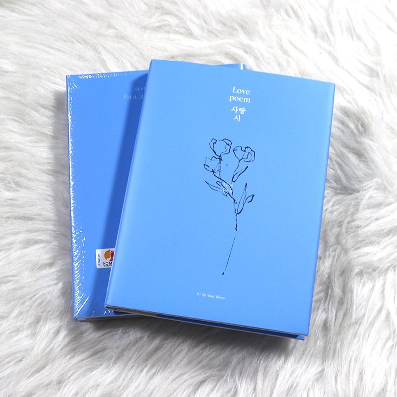 现货正版 IU李知恩迷你专辑5- Love poem CD写真集小卡书签-封面