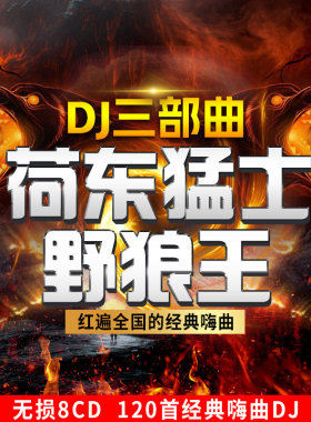 正版荷东猛士野狼王汽车载CD经典的士高英文dj舞曲无损高音质光盘