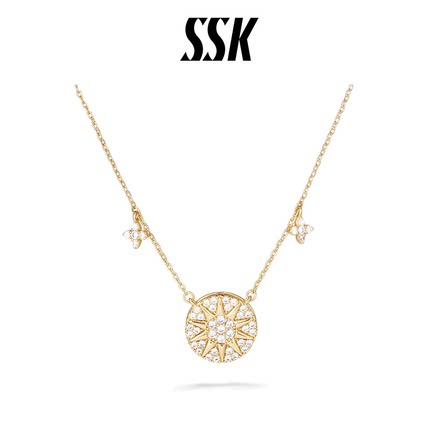 【宁儿专属】SSK 通勤设计太阳花蝴蝶项链