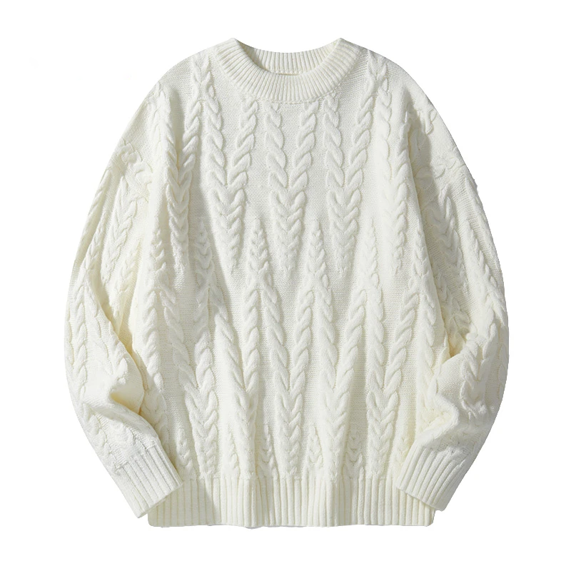 慵懒风针织衫套头宽松毛衣秋季