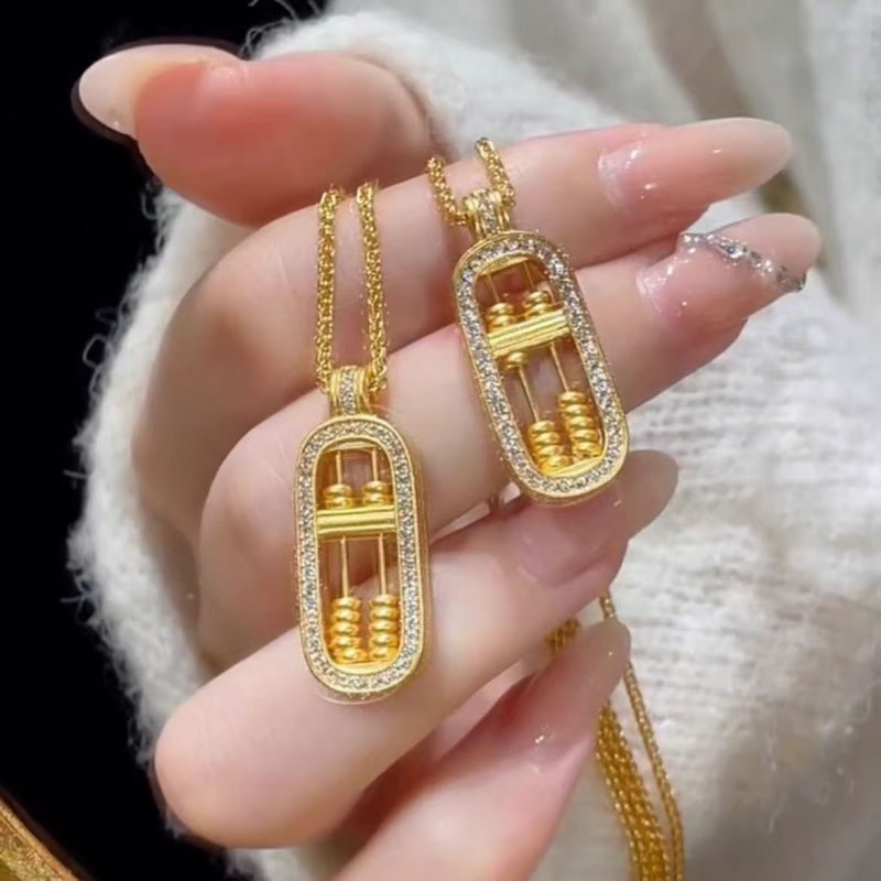 新品年新款古法新中式平安如意算