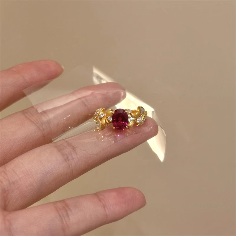 S925银新款紫荆花戒指