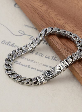 新品新款唐朝舞狮手链个性男士山