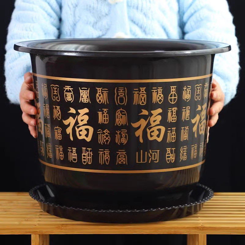 大花盆塑料种树特大号加厚铁树专用盆仿陶瓷树脂大型花盆包邮超大