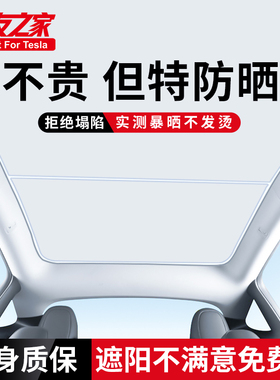 Topfit 适用特斯拉model y遮阳帘焕新3天窗幕车顶配件侧窗防晒帘