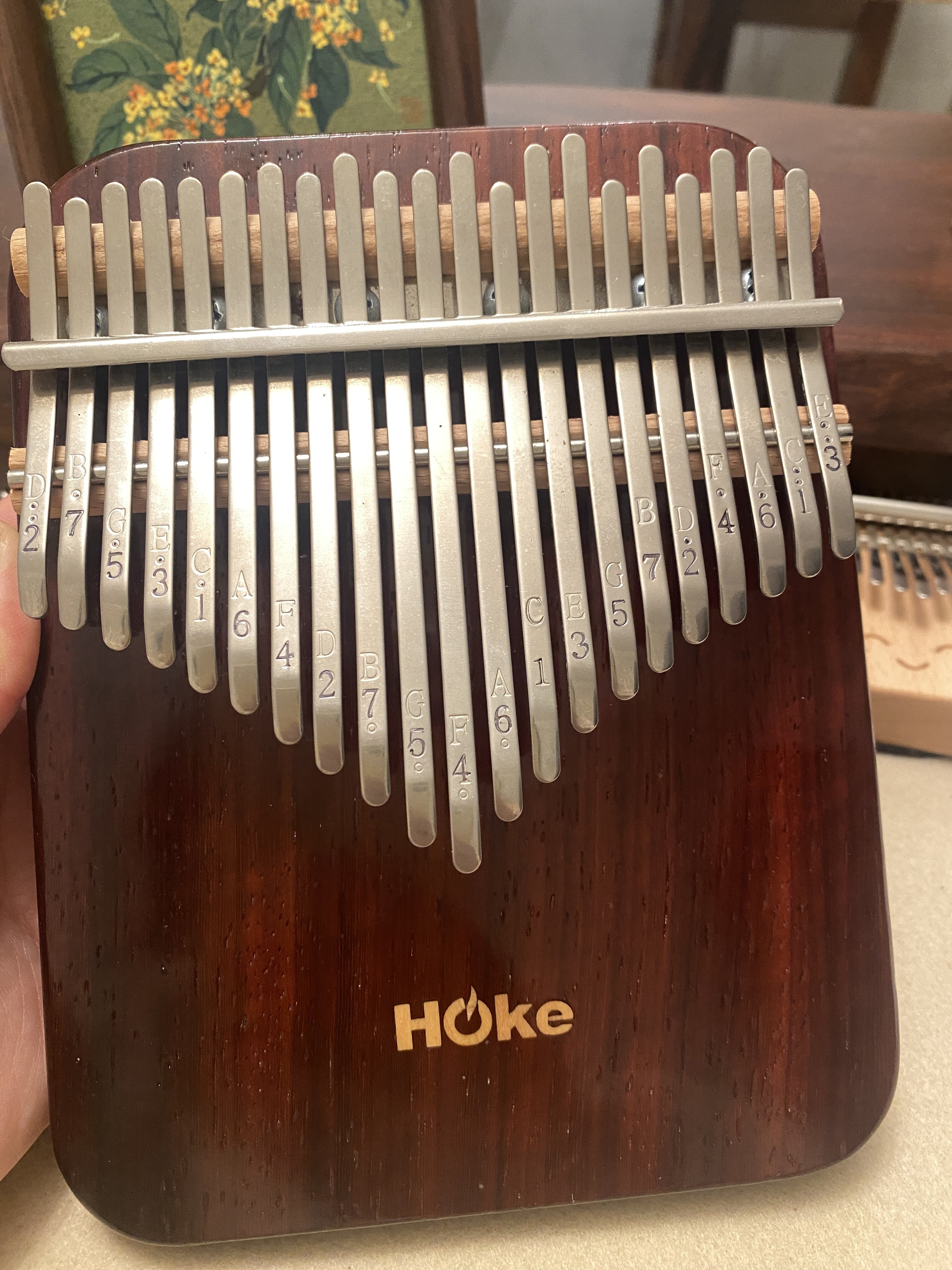 拇指琴21音红花梨木指琴卡林巴琴17音手指钢琴便携初学者