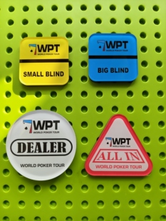 WPT德州扑克庄码dealer压牌器德扑dealerallin庄码庄家位庄牌庄片
