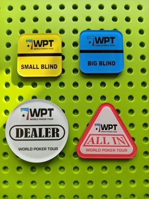 WPT德州扑克庄码dealer压牌器德扑dealerallin庄码庄家位庄牌庄片