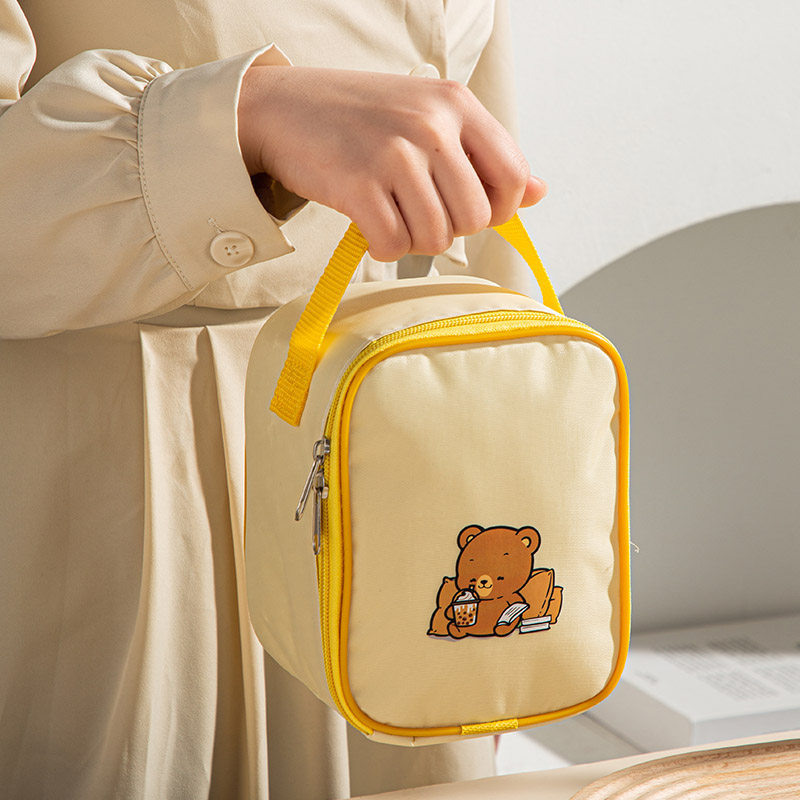 可爱饭盒袋便携保温袋餐包手提袋加厚铝箔便当包带饭包早餐杯袋子,餐饮具,保温袋,淘宝优惠券,粉丝福利购,淘宝优惠卷