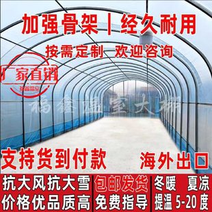 温室大棚钢管骨架定制椭圆管养殖大棚全套蔬菜大棚农业钢架种植棚