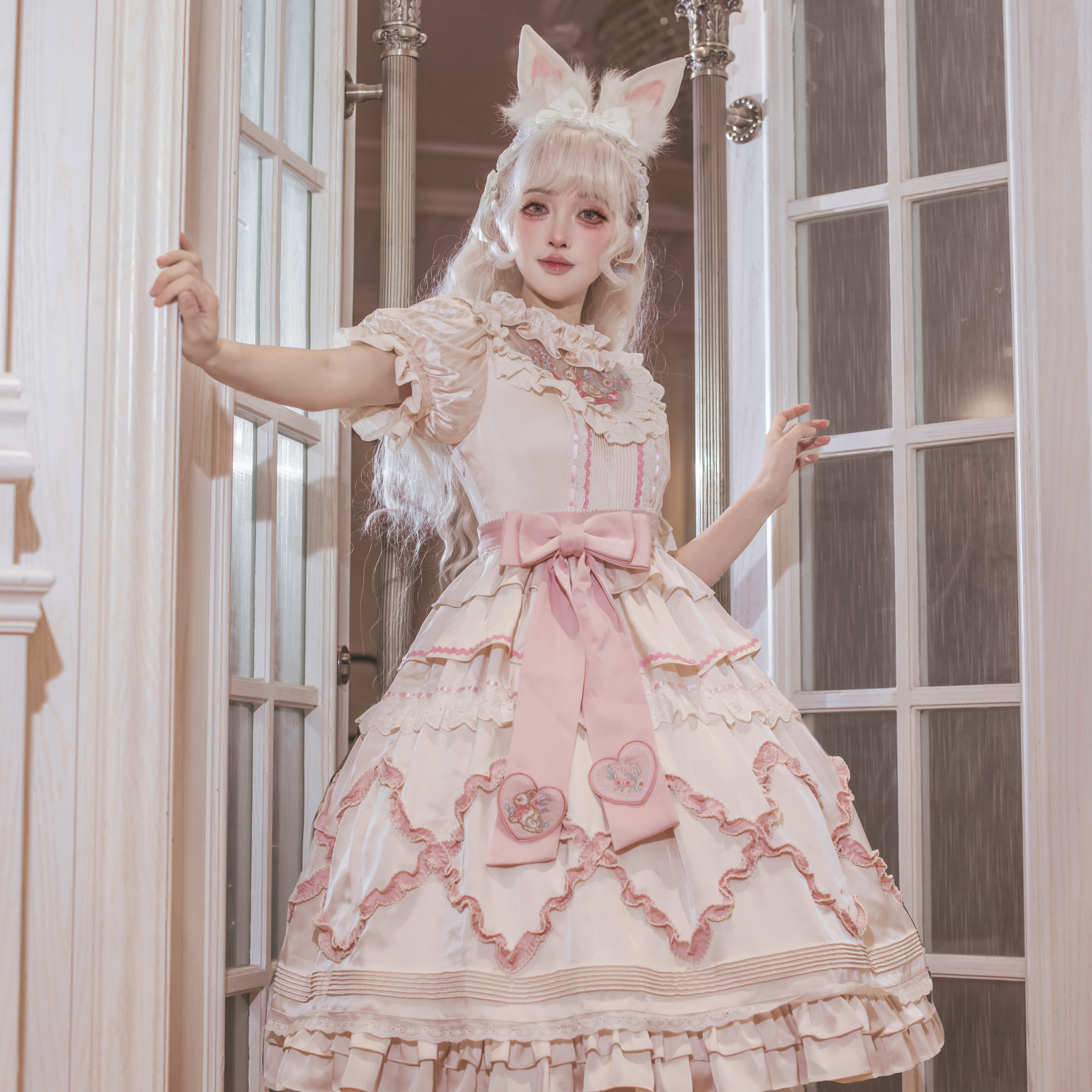 定金~鲨鲨不吃鱼原创设计寻樱物语秋冬季Lolita连衣裙优雅可爱